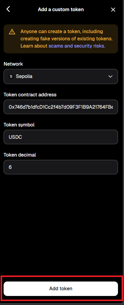 metamask add token
