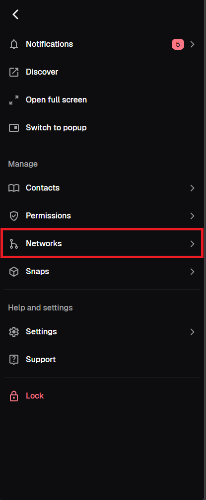 metamask networks