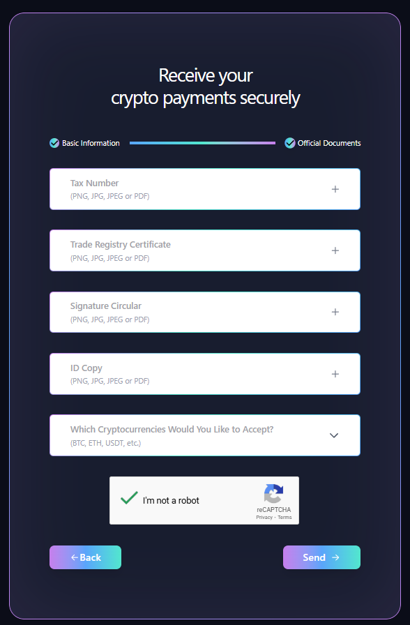registration form submission